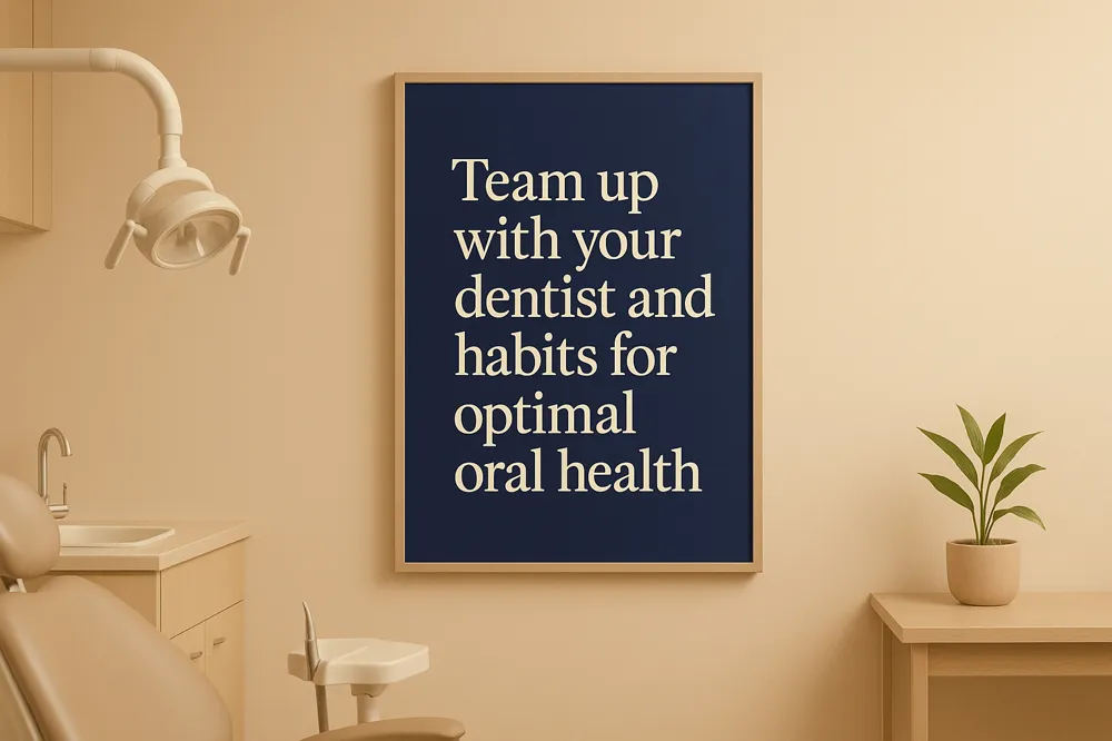 Team up with your dentist and habits for optimal oral health