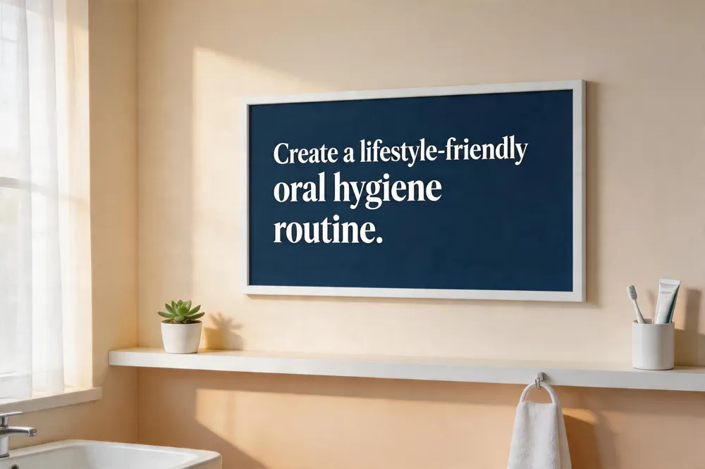 Create a lifestyle‑friendly oral hygiene routine.