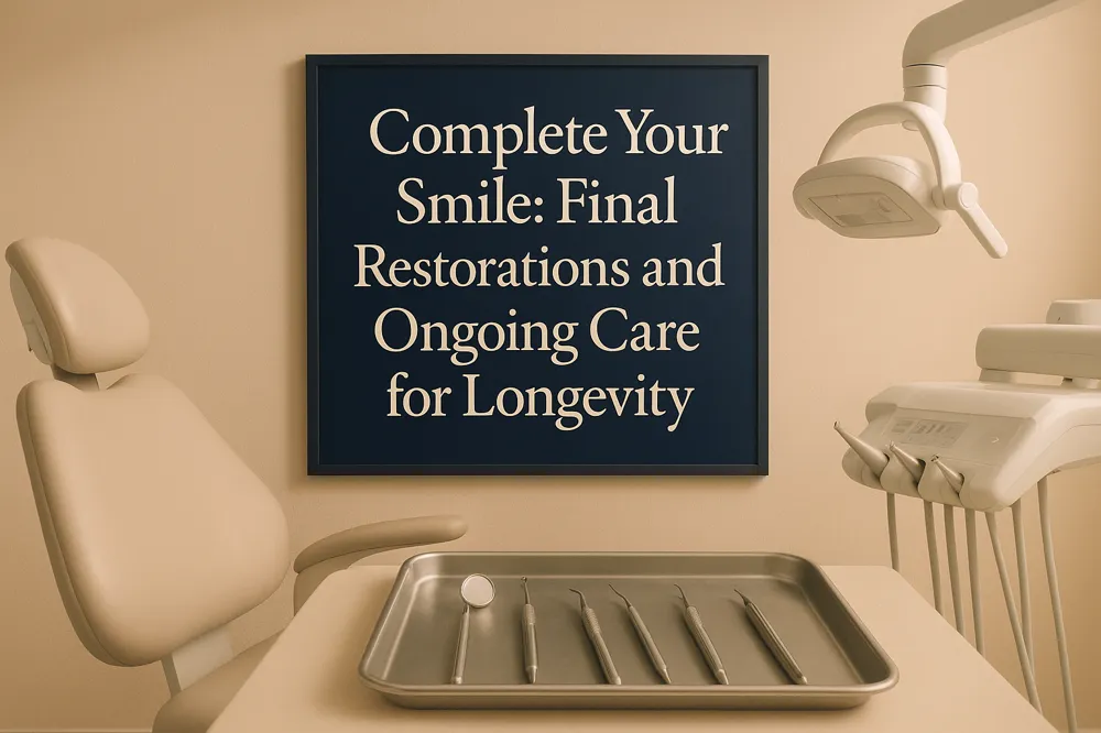 Complete Your Smile: Final Restorations and Ongoing Care for Longevity