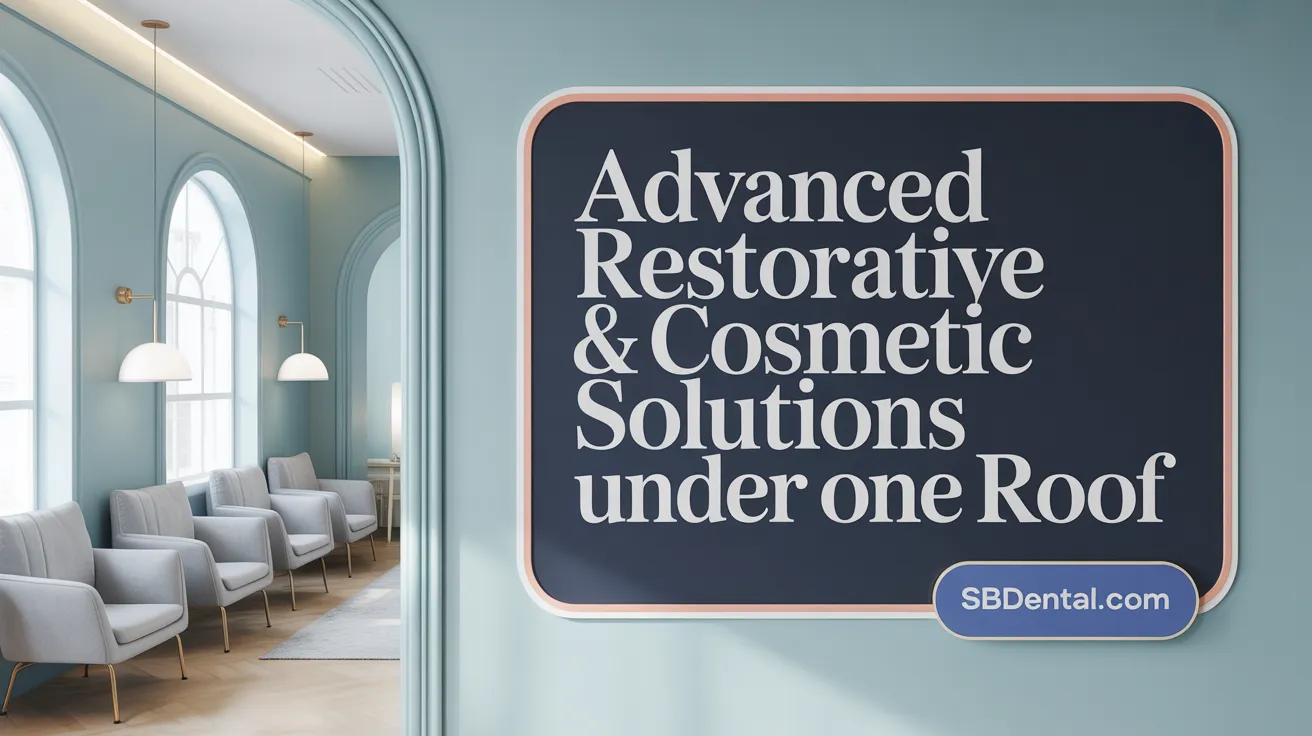 Advanced Restorative & Cosmetic Solutions Under One Roof