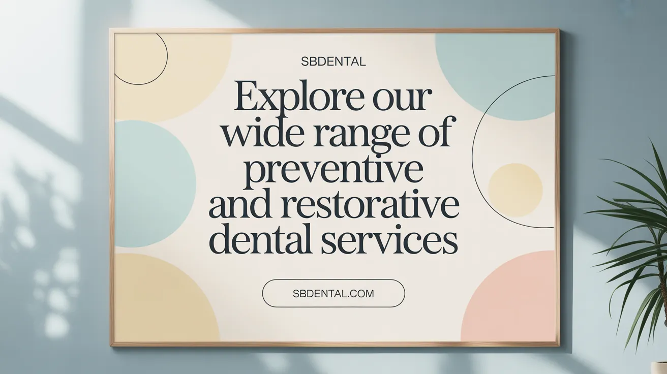 Explore Our Wide Range of Preventive and Restorative Dental Services