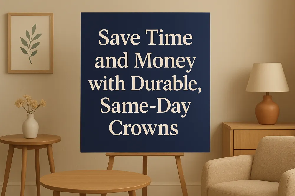 Save Time and Money with Durable, Same-Day Crowns