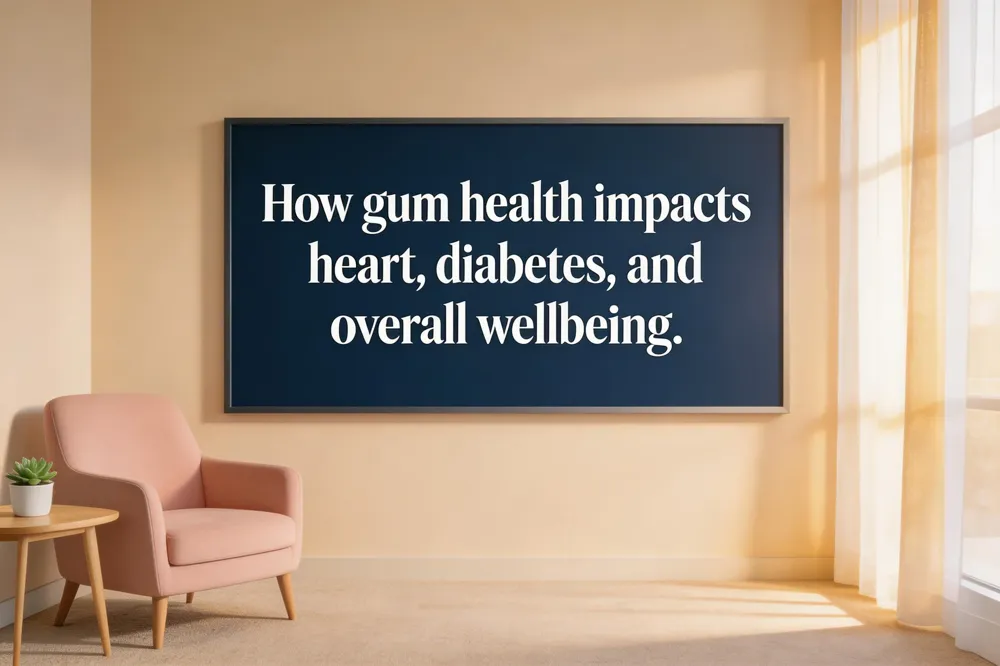 How gum health impacts heart, diabetes, and overall wellbeing.