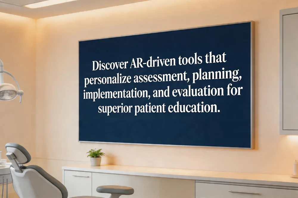 Discover AR‑driven tools that personalize assessment, planning, implementation, and evaluation for superior patient education.
