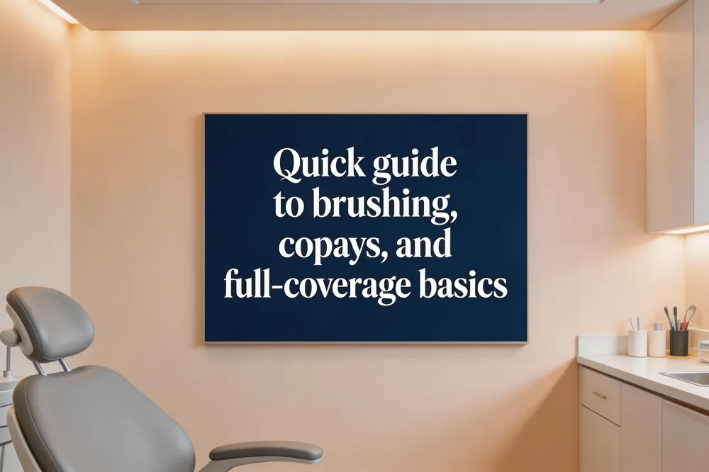 Quick guide to brushing, copays, and full‑coverage basics