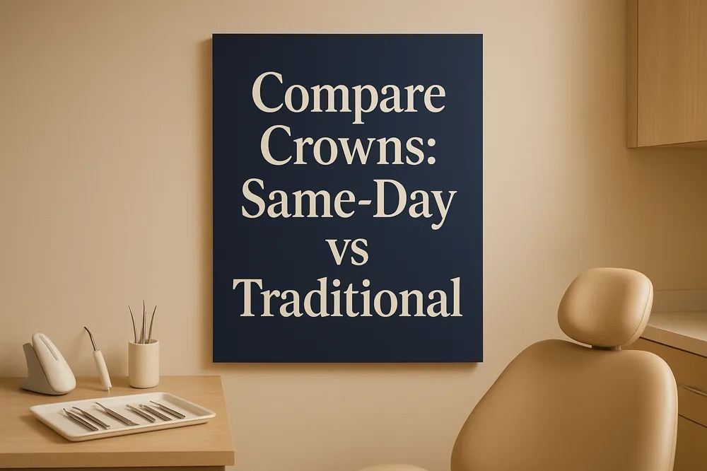 Compare Crowns: Same-Day vs Traditional