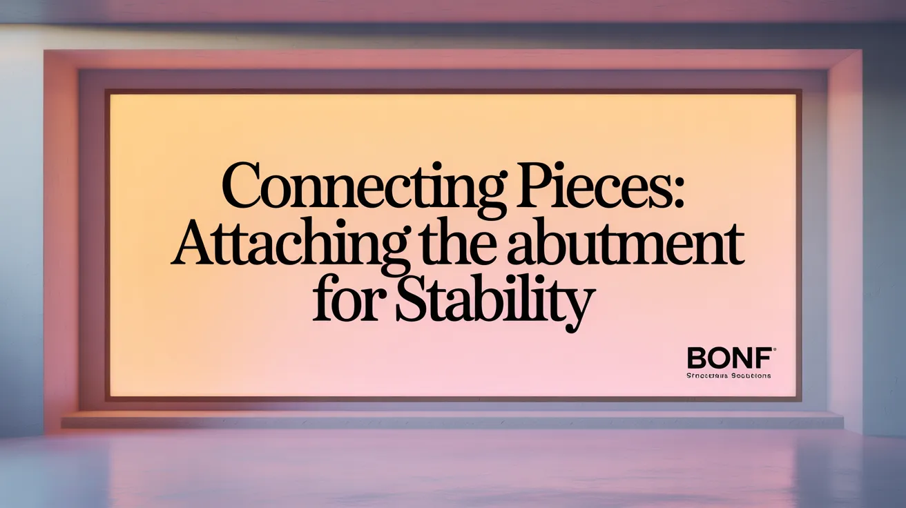 Connecting Pieces: Attaching the Abutment for Stability