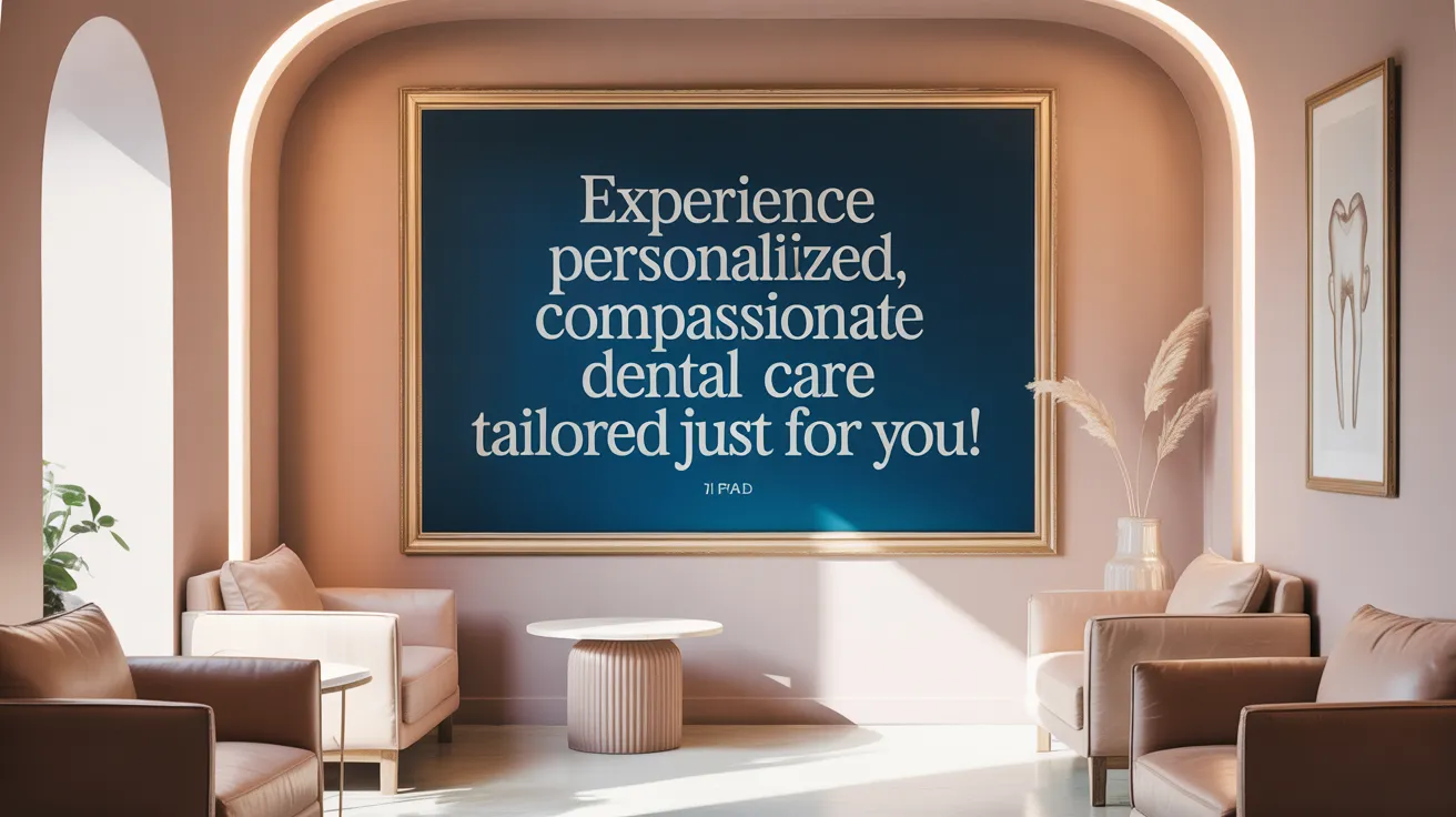 Experience Personalized, Compassionate Dental Care Tailored Just for You!