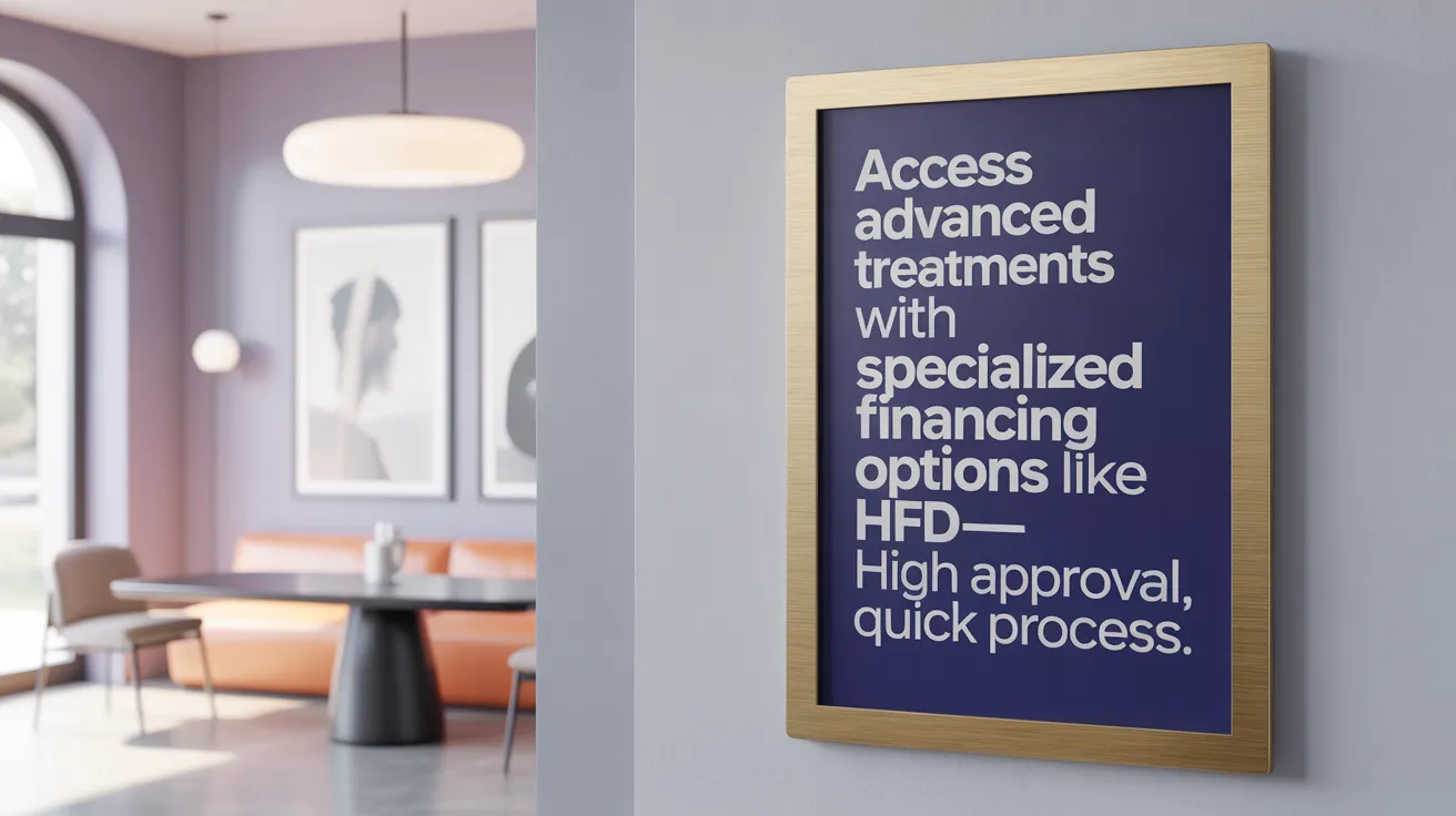Access advanced treatments with specialized financing options like HFD—high approval, quick process.