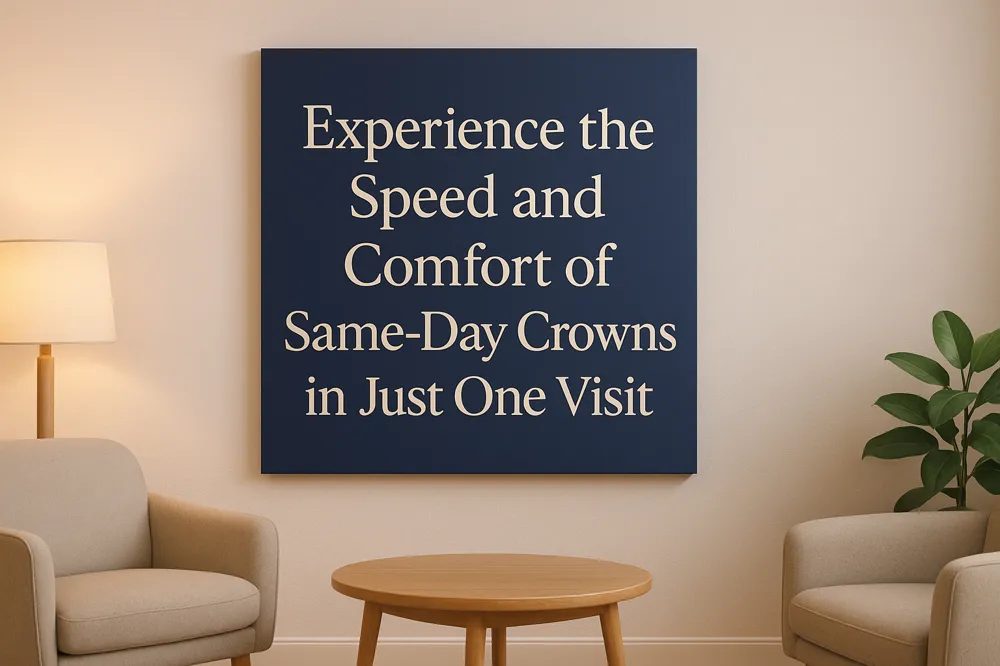 Experience the Speed and Comfort of Same-Day Crowns in Just One Visit