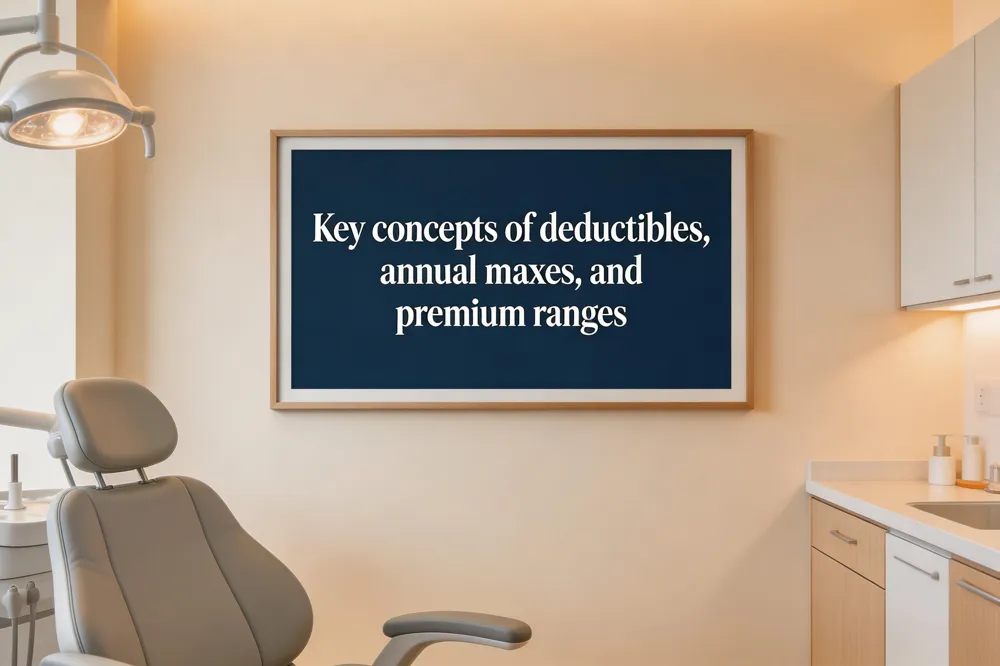 Key concepts of deductibles, annual maxes, and premium ranges