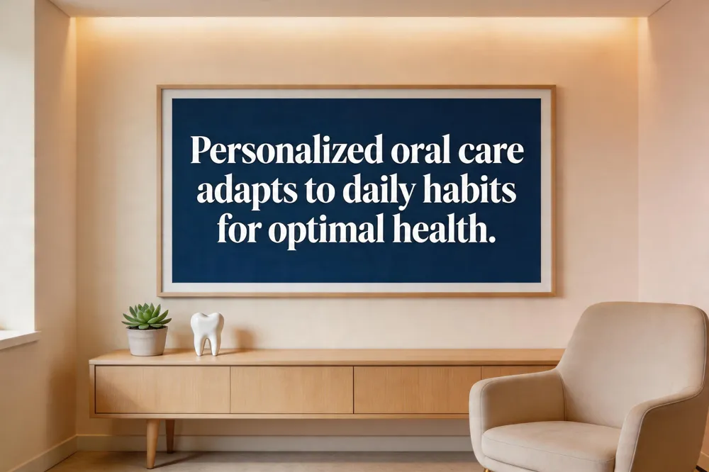 Personalized oral care adapts to daily habits for optimal health.
