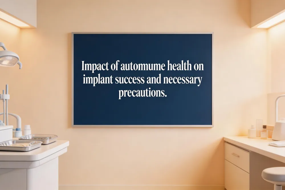 Impact of autoimmune health on implant success and necessary precautions.