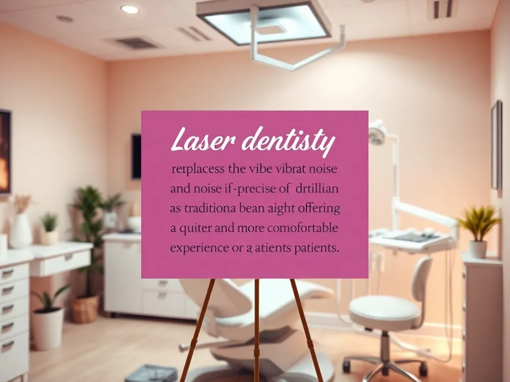 Laser dentistry replaces the vibration and noise of a traditional drill with a precise beam of light, offering a quieter and more comfortable experience for patients.