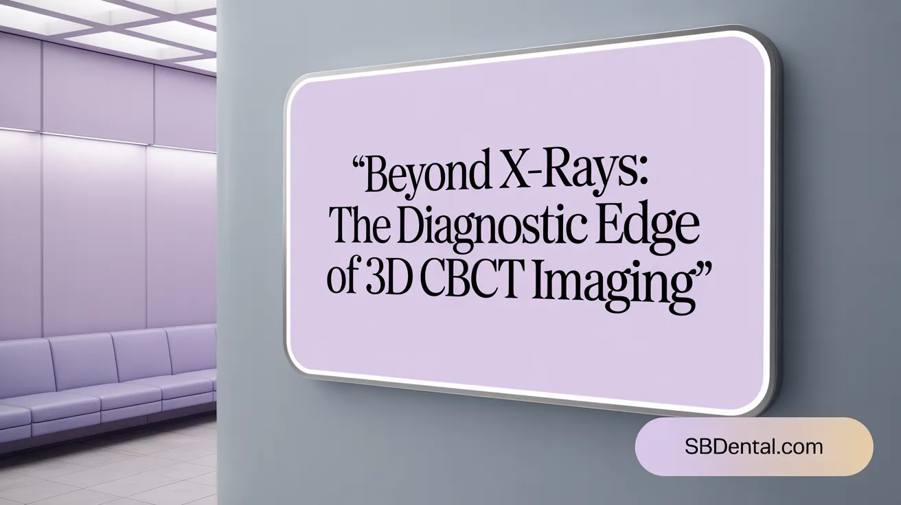 Beyond X-Rays: The Diagnostic Edge of 3D CBCT Imaging