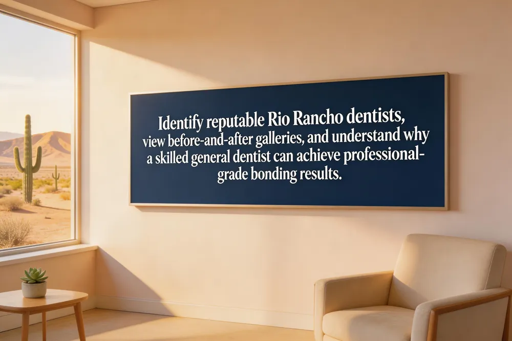 Identify reputable Rio Rancho dentists, view before‑and‑after galleries, and understand why a skilled general dentist can achieve professional‑grade bonding results.