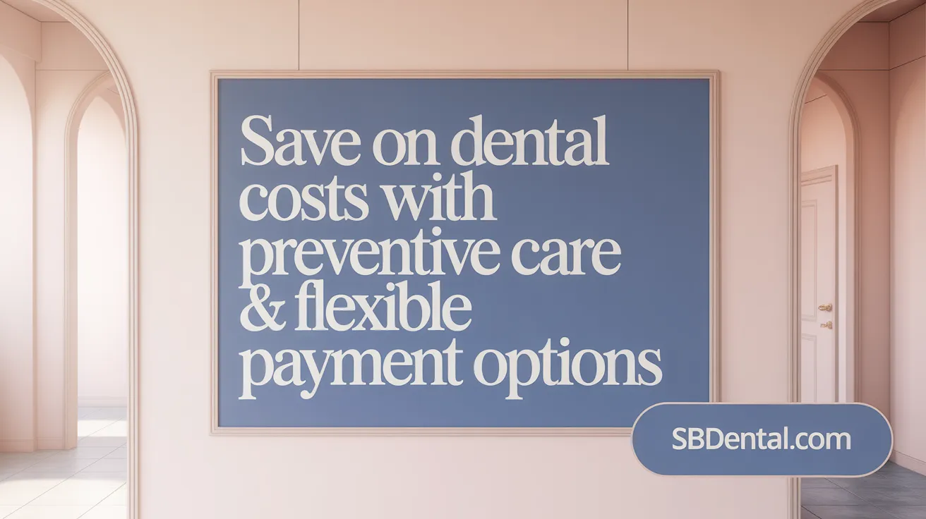 Save on Dental Costs with Preventive Care & Flexible Payment Options