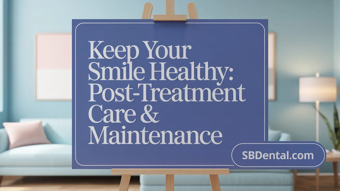Keep Your Smile Healthy: Post-Treatment Care & Maintenance