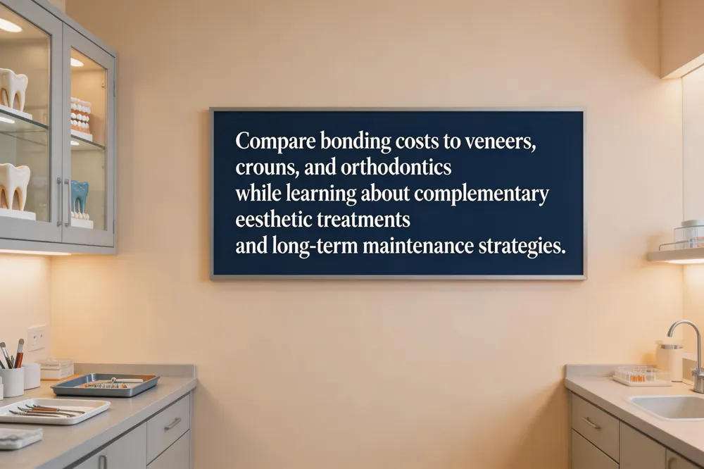 Compare bonding costs to veneers, crowns, and orthodontics while learning about complementary aesthetic treatments and long‑term maintenance strategies.