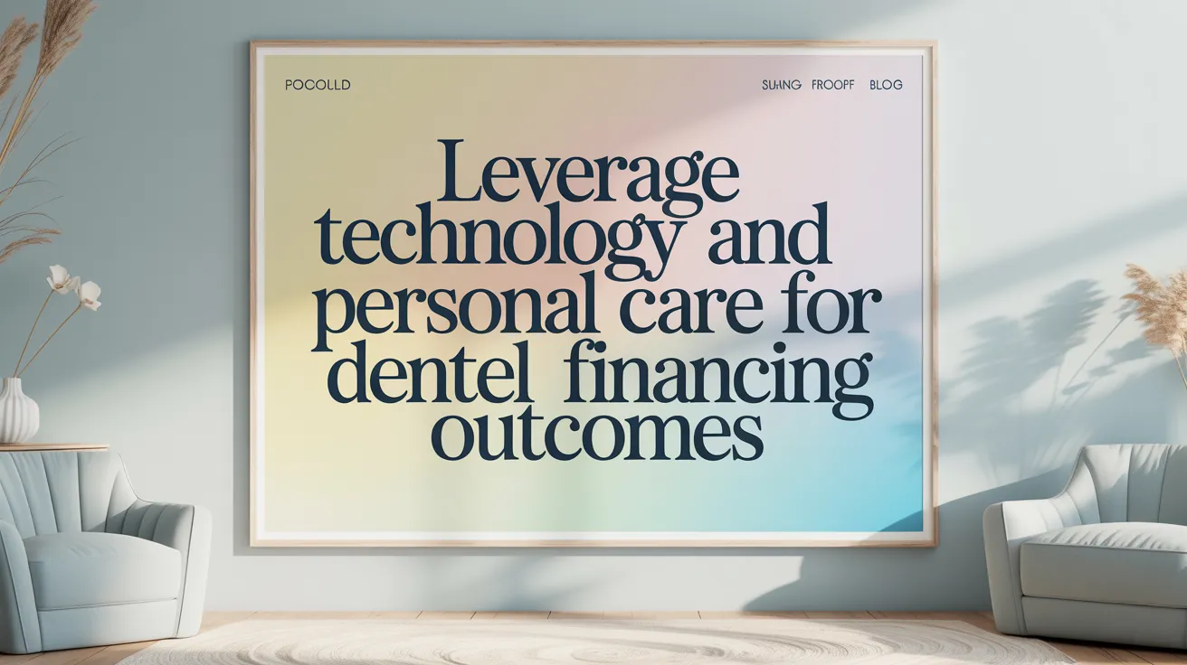 Leverage Technology and Personal Care for Better Dental Financing Outcomes