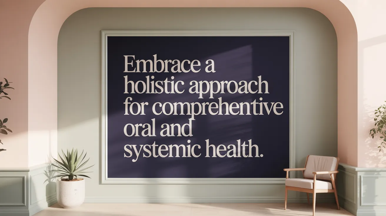 Embrace a holistic approach for comprehensive oral and systemic health