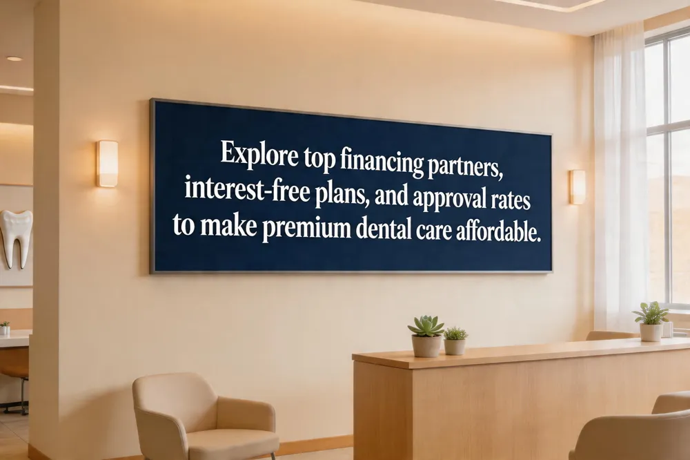 Explore top financing partners, interest‑free plans, and approval rates to make premium dental care affordable.