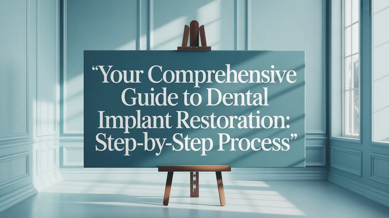 Your Comprehensive Guide to Dental Implant Restoration: Step-by-Step Process