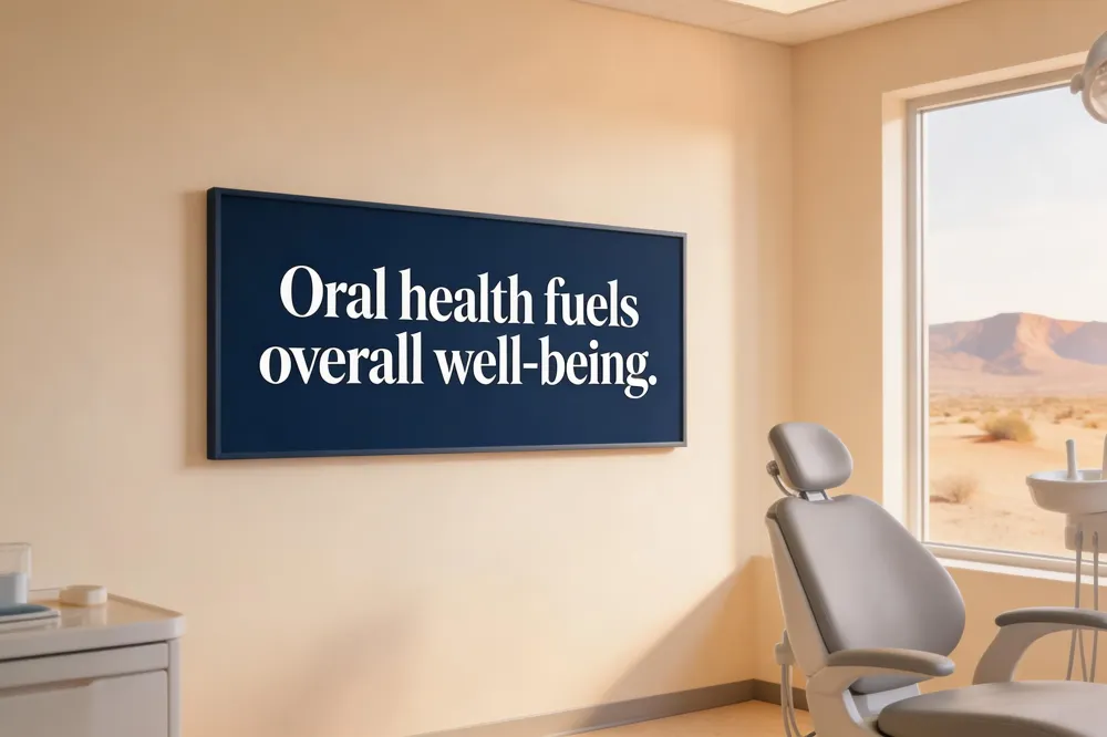 Oral health fuels overall well‑being.