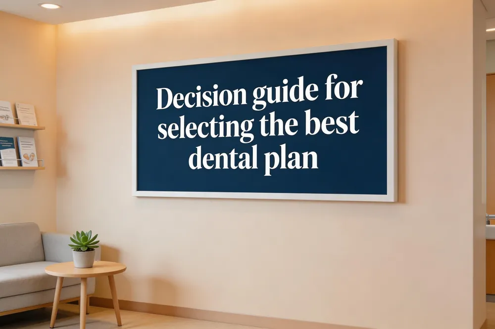 Decision guide for selecting the best dental plan